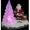 Image de Village Lumineux Personnage Et Sapin 1 Led H.9,5cm Assorti - Feeric Lights & Christmas