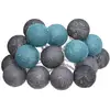 Image de Guirlande Led À Piles 16 Boules - Gris / Bleu - Atmosphera