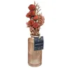 Image de Bouquet de fleurs séchées Wonder H28cm - Atmosphera createur dinterieur - Rouge