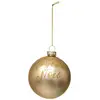 Image de Boule De Noël Verre 80 Mm Jaune Paillette 3 Assortiments - Feeric Lights & Christmas
