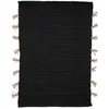 Image de Tapis Tula en coton avec pompon en jute 60x90cm - Atmosphera Créateur dintérieur