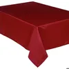 Image de Nappe anti-tâche rouge 140x240cm - Atmosphera Créateur dintérieur