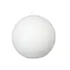 Image de Bougie Boule Rustique Olia Blanc 445g - Atmosphera