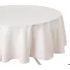 Image de Nappe anti-tâche Lallie blanc ivoire D180cm - Atmosphera Créateur dintérieur