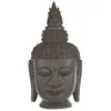 Image de Statue Tête de Bouddha - ATMOSPHERA - 64cm - Effet Pierre - Résine - Usage Intérieur/Extérieur