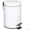 Image de Poubelle ronde métal 3L Colorama blanc - 5 five simply smart