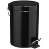 Image de Poubelle Ronde Métal 3l Colorama Noir - 5five