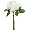 Image de Bouquet De 7 Roses Artificielles Blanc H30cm - Atmosphera