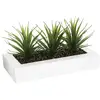 Image de Centre De Table Keiko 3 Aloe Vera Artificielle Blanc H17cm - Atmosphera