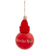 Image de Boule Mon Premier Noël Bonnet D.8cm Rouge - Atmosphera Créateur D'intérieur