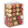 Image de Boules de Noël - ATMOSPHERA CRÉATEUR DINTÉRIEUR - RENA - Bicolore rouge & doré - Lot 60 - Polystyrène recyclé
