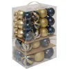 Image de Kit de 60 boules de Noël Rena décorées blanc et or - Feeric Lights & Christmas