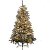 Image de Sapin artificiel lumineux floqué snow lord h.210cm