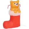 Image de Forme Acrylique Extérieure Chat Solaire 30 Led Fixes Et Clignotantes H.30cm - Feeric Lights & Christmas
