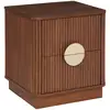 Image de Table De Chevet Wany Marron 45x40cm - Atmosphera