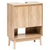 Image de Meuble sous-lavabo abana 2 portes bois clair ABANA
