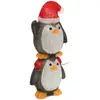 Image de Lot De 2 Pingouins Lumineux D'extérieur Fixe Et Clignotant 50 Led H. 49 Cm Solaire - Feeric Lights & Christmas