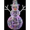 Image de Forme acrylique bonhomme de neige 3D lumineuse 80 LED H.60cm extérieur multicolore