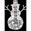 Image de Forme Acrylique Bonhomme De Neige 3d Lumineuse 80 Led H.60cm Extérieur Blanc Froid - Feeric Lights & Christmas