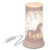 Image de Lampe à poser - Décor cheval - D 115 x H 205 cm - Rose