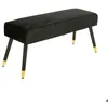 Image de Banc velours Salome noir 100x35cm - Atmosphera Créateur dintérieur