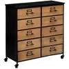 Image de Commode double Baris métal et bois 10 tiroirs - Atmosphera Créateur dintérieur