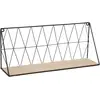 Image de Étagère Murale Métal Filaire Noir 48x20cm - Atmosphera