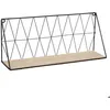 Image de Étagère murale métal filaire noir 48x20cm - Atmosphera createur dinterieur