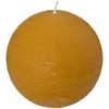 Image de Bougie Boule Rustique Jaune 445g - Atmosphera