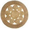 Image de Tapis ajouré Esra jute D80cm - Atmosphera Créateur dintérieur