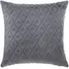 Image de Coussin Losanges Flanelle Gris Ardoise 40x40cm - Atmosphera