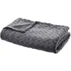 Image de Plaid Losange Flanelle Gris Ardoise 125x150cm - Atmosphera
