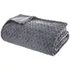 Image de Plaid 3d Losange Flanelle Gris Ardoise 180x230cm - Atmosphera