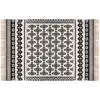 Image de Tapis Delhi Coton Noir Et Blanc 120x170cm - Atmosphera