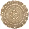 Image de Tapis Shine Jute Doré D115cm - Atmosphera