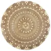 Image de Tapis Shine jute doré D115cm - Atmosphera Créateur dintérieur