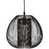 Image de Suspension filaire Noda métal noir D28cm - Atmosphera Créateur dintérieur