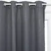 Image de Rideau Occultant Feuilles Gris Ardoise 140x260cm - Atmosphera