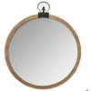 Image de Miroir Gousset bois D74cm - Atmosphera Créateur dintérieur