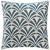 Image de Housse De Coussin Chiara Chenille Bleu 40x40cm - Atmosphera