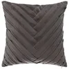 Image de Coussin Tressé velours gris ardoise 40x40cm - Atmosphera Créateur dintérieur