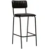 Image de Chaise De Bar Dario Cuir Noir - Atmosphera