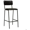 Image de Chaise de bar Dario cuir noir - Atmosphera Créateur dintérieur