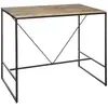 Image de Table À Manger Bar Edena Acacia Métal L115cm - Atmosphera