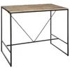 Image de Table à manger bar Edena acacia métal L115cm - Atmosphera Créateur dintérieur