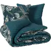 Image de Parure De Lit Art Déco Paon Coton 240x220cm - Atmosphera