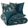 Image de Parure de lit Art Déco Paon coton 240x220cm - Atmosphera Créateur dintérieur