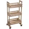 Image de Desserte À Roulettes 3 Étages En Bois Cagette - 5five