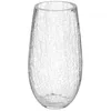 Image de Vase bombé verre craquelé H27cm - Atmosphera Créateur dintérieur