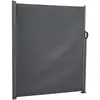 Image de Paravent Rétractable Antao Graphite 3x1.8m En Aluminium Traité Époxy - Hespéride